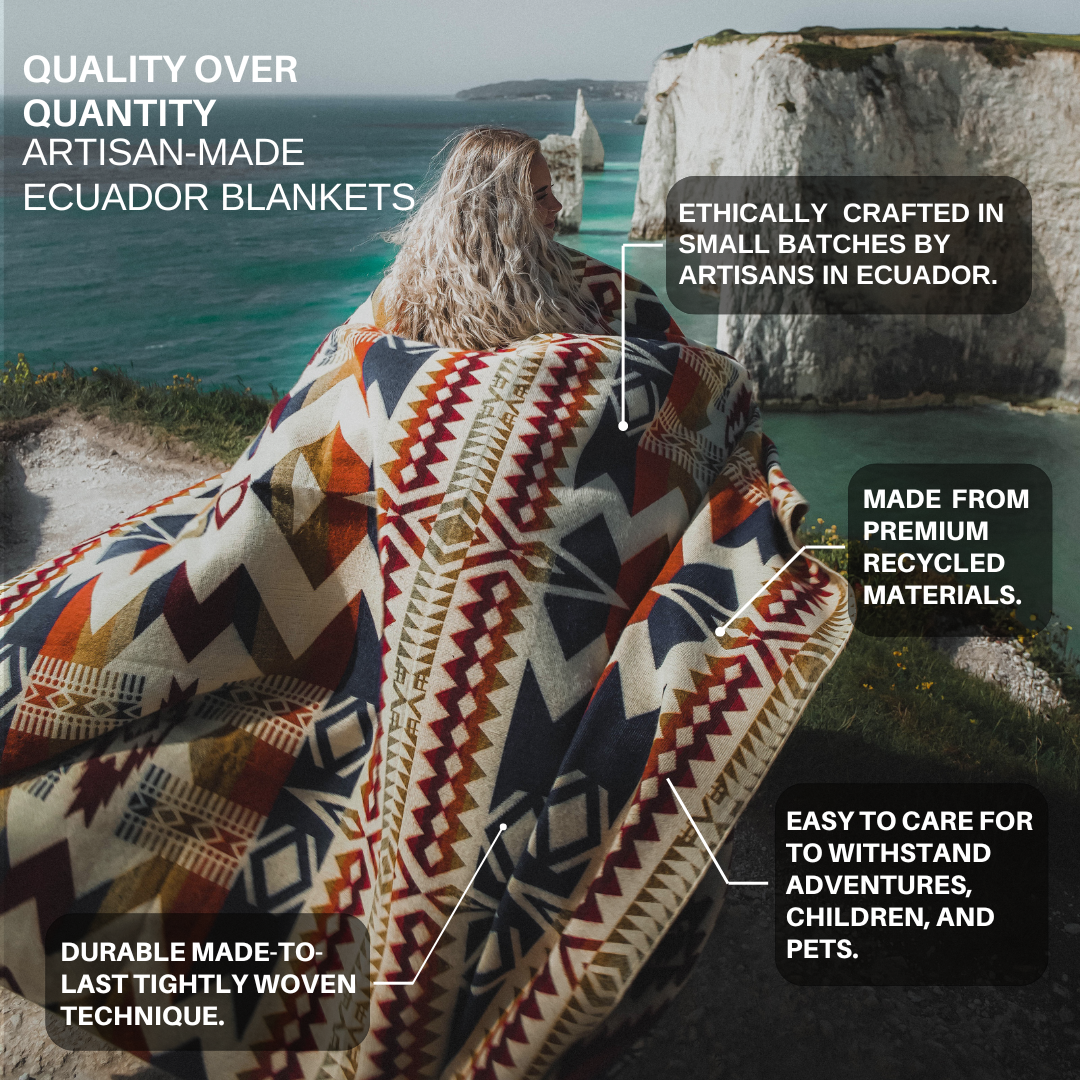 Beyond Borders Collective | Quito Blanket - Rust Orange