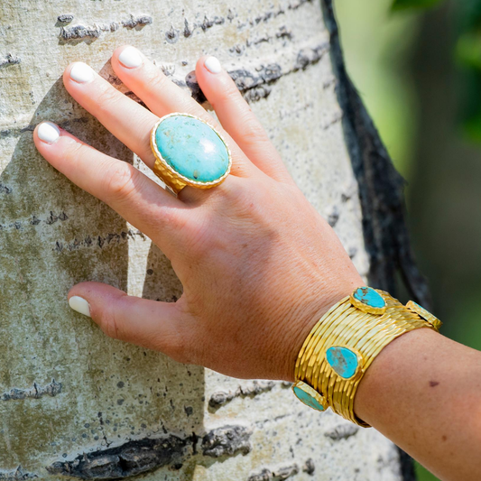 Christina Greene LLC - Statement Ring - Turquoise