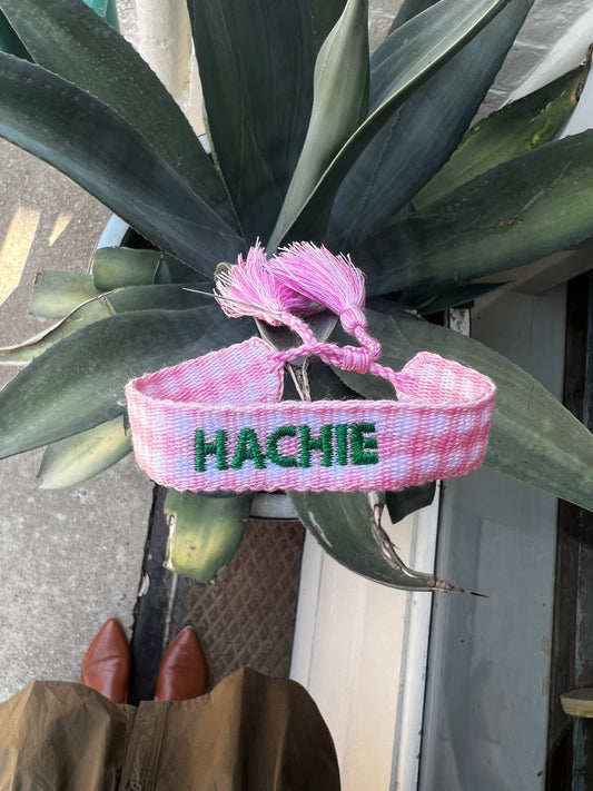 Pink and Green "Hachie" Spirit Bracelet