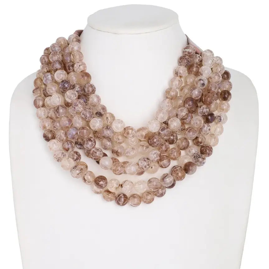 *BEST* NEW CHUNKY BEADED LAYERED MAGNETIC NECKLACE