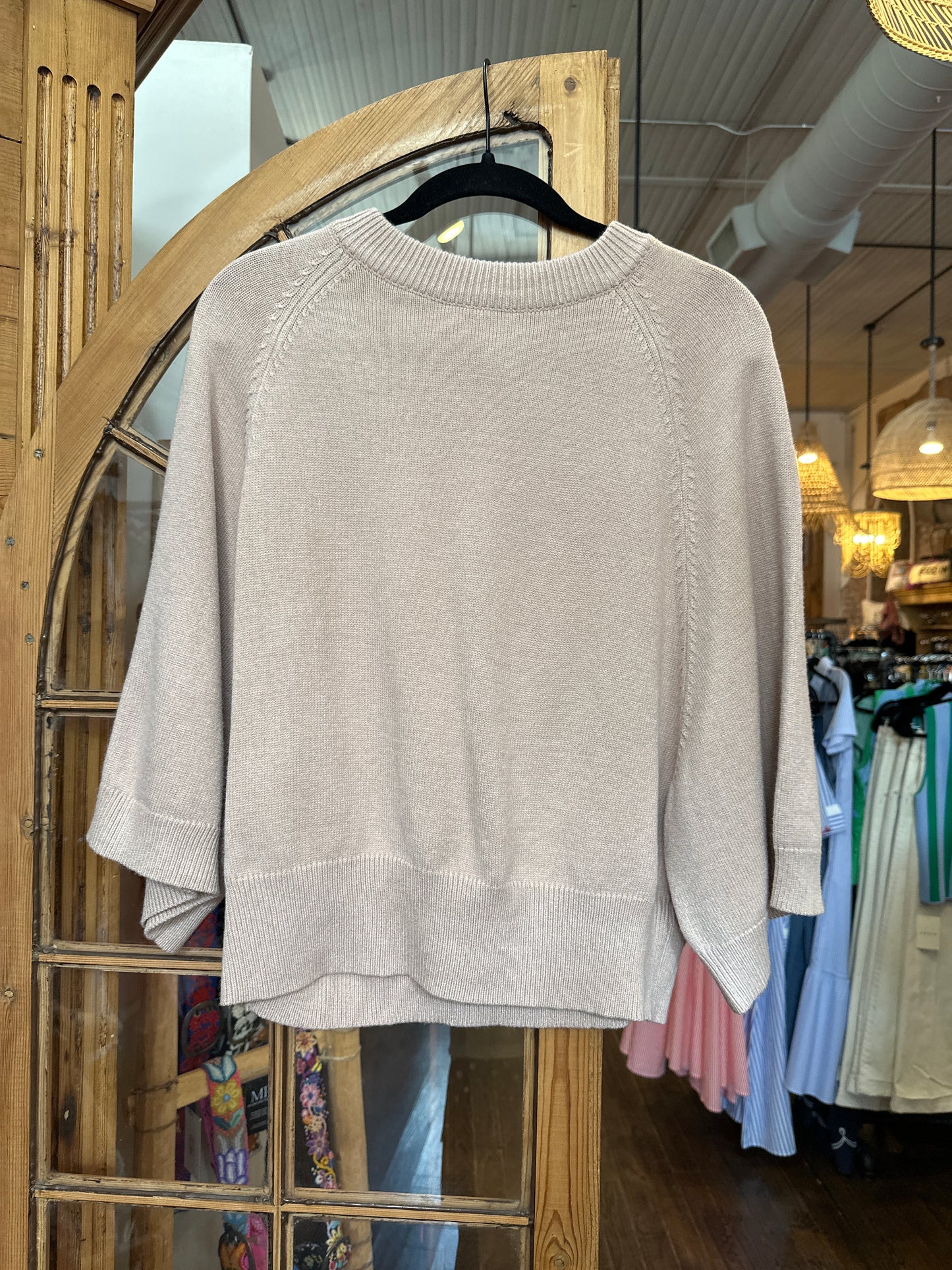 Fate Taupe crew neck sweater