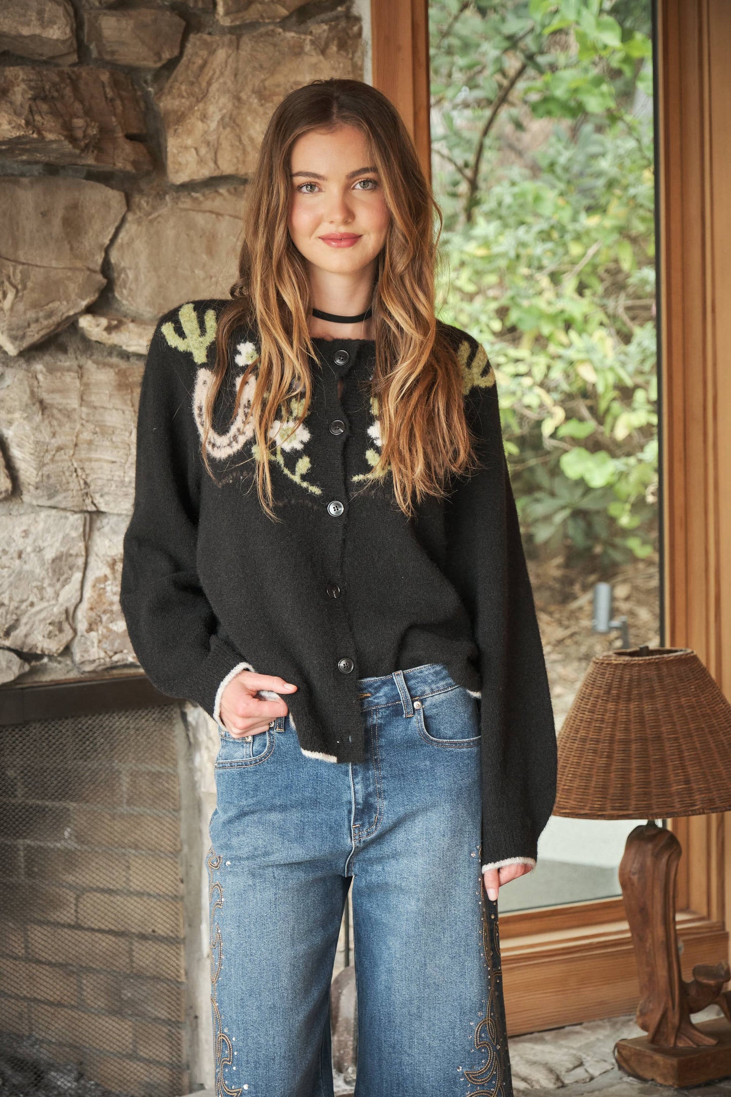 Horses and Blooms Cardigan