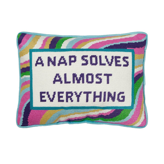 Peking Handicraft - Nap Solves Almost Everything EmbroideredPillow