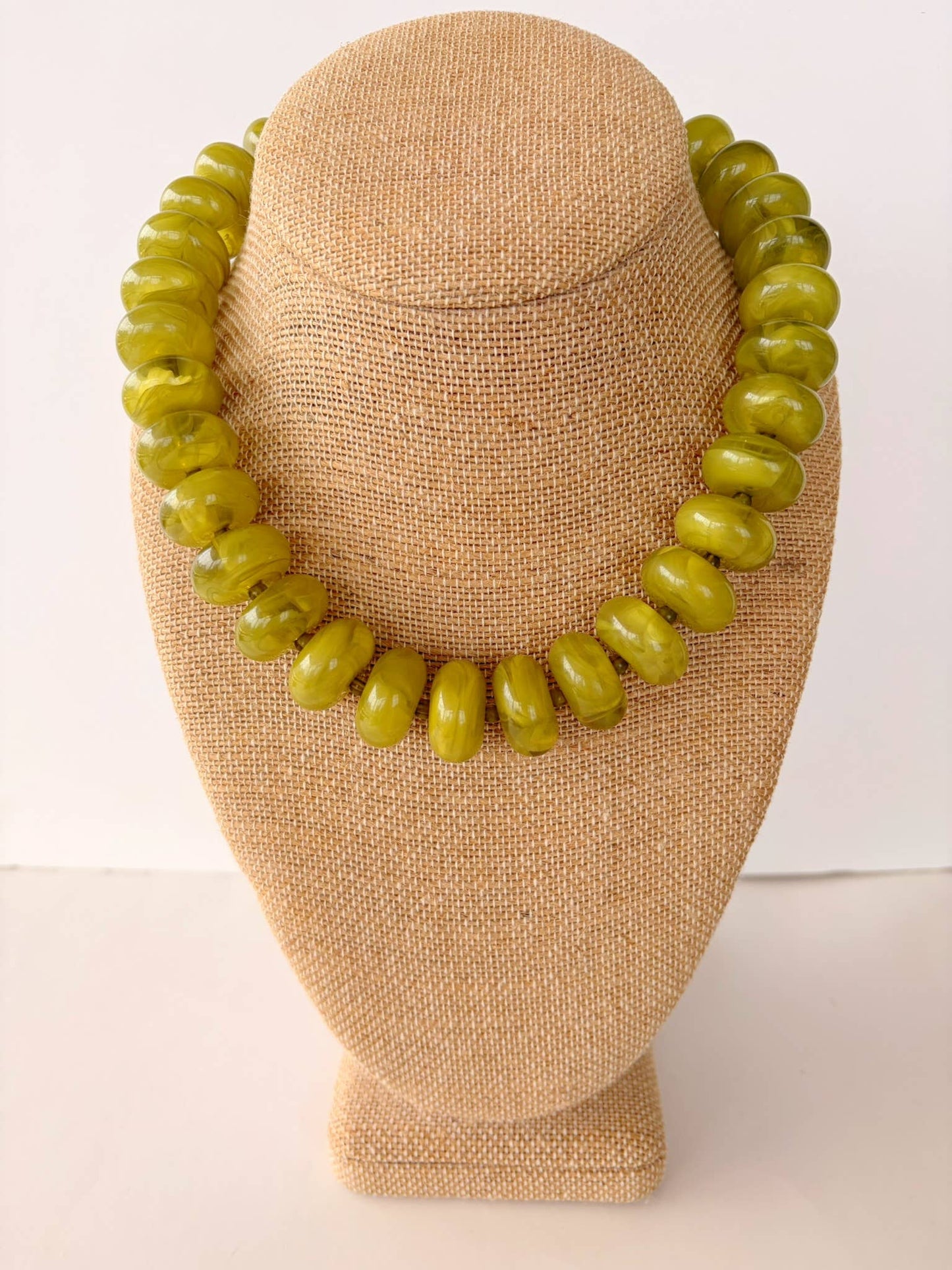 The Katie Kollective - The Rory — Green Rondelle Beaded Necklace