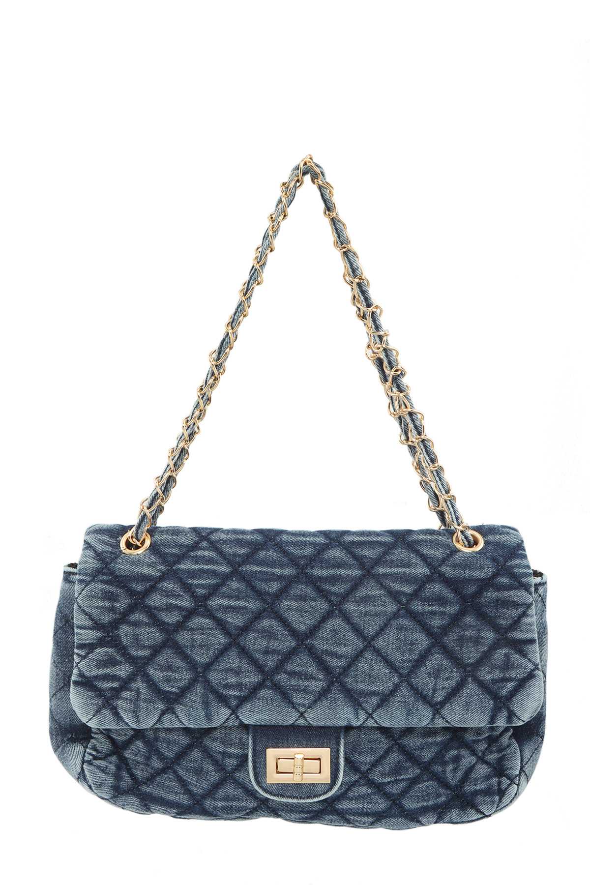 Quilted Denim Purse