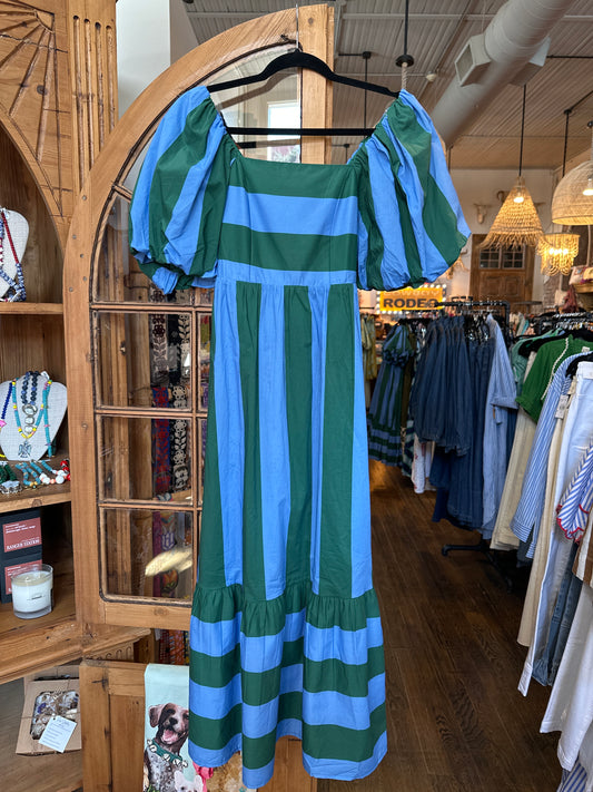 Striped horizon dress