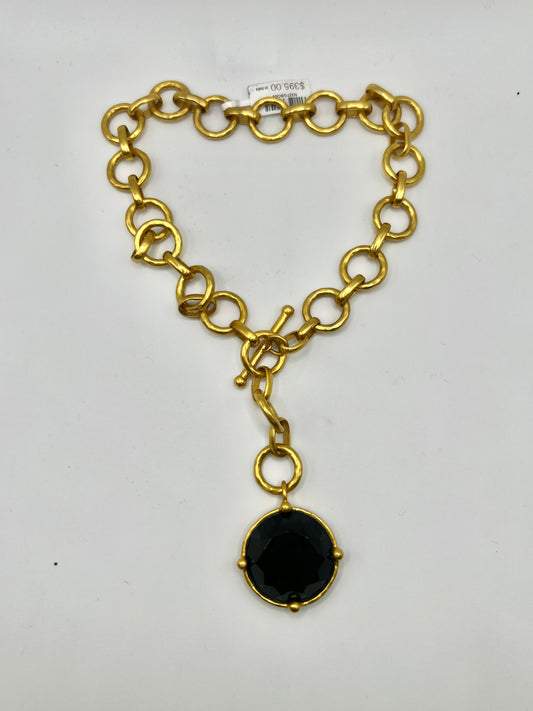 Julie Vos Honeybee Statement Necklace- Obsidian