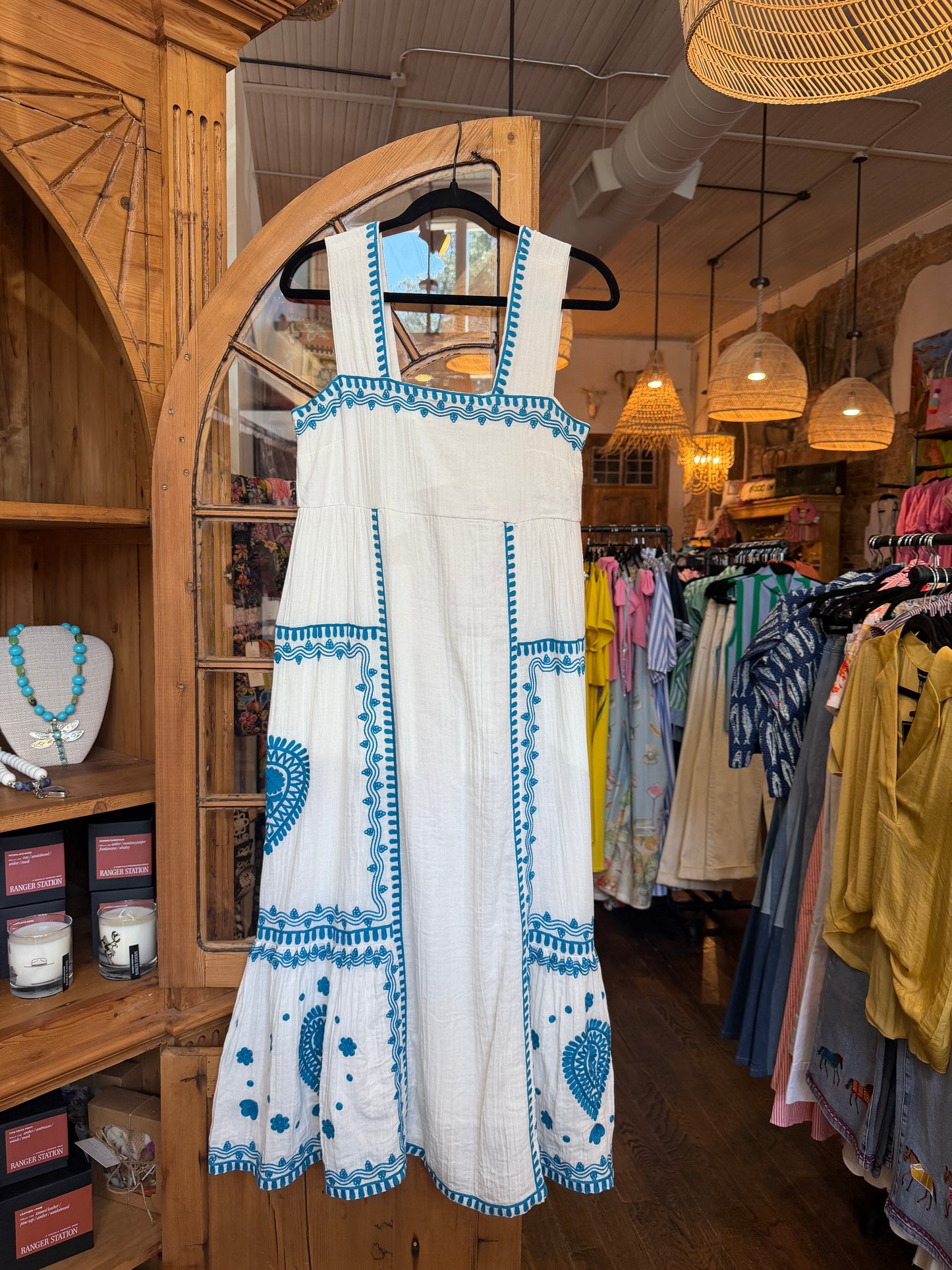 Uncle Frank gauze embroidered sundress