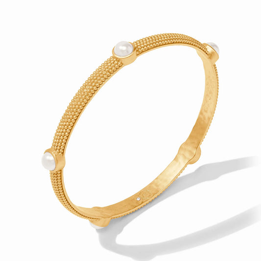Julie Vos Cabochon Bangle- Pearl
