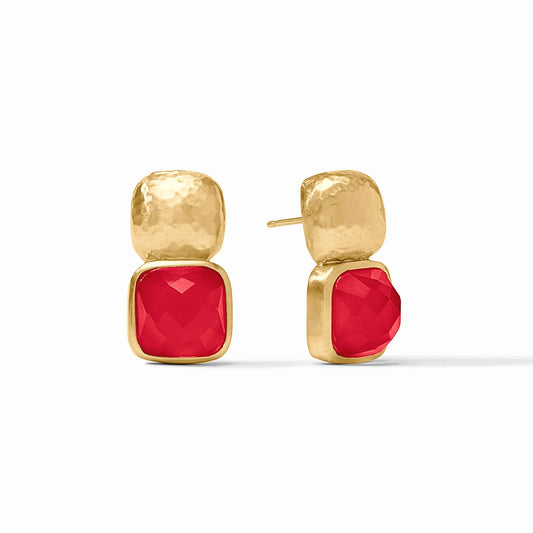 Julie Vos Catalina Earring Iridescent Strawberry