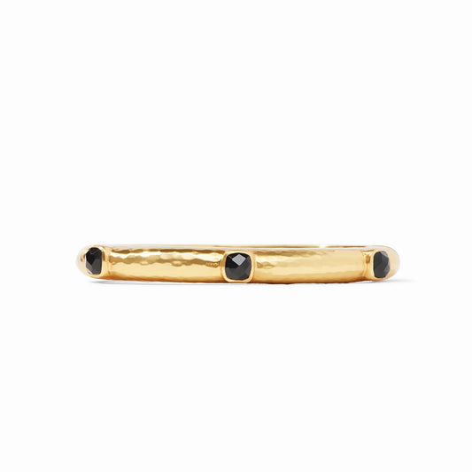 Julie Vos Catalina Hinge Bangle- Obsidian