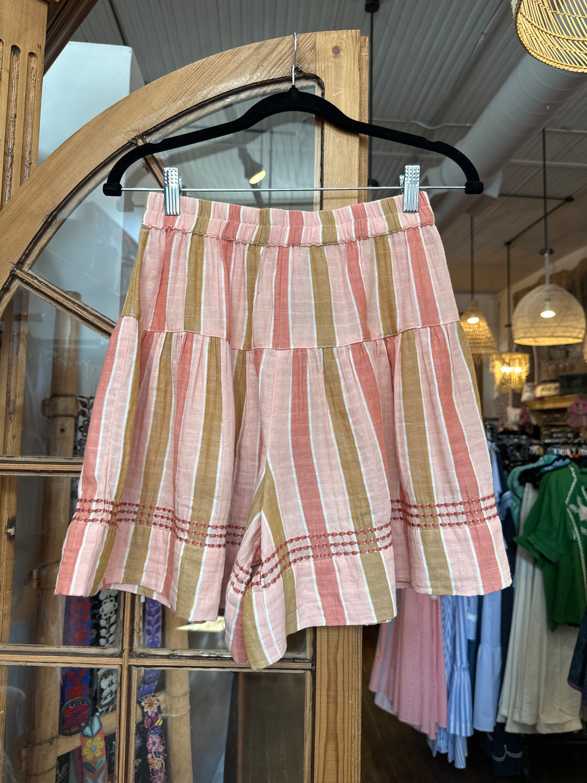Ivy Jane Coral Stripe Skort