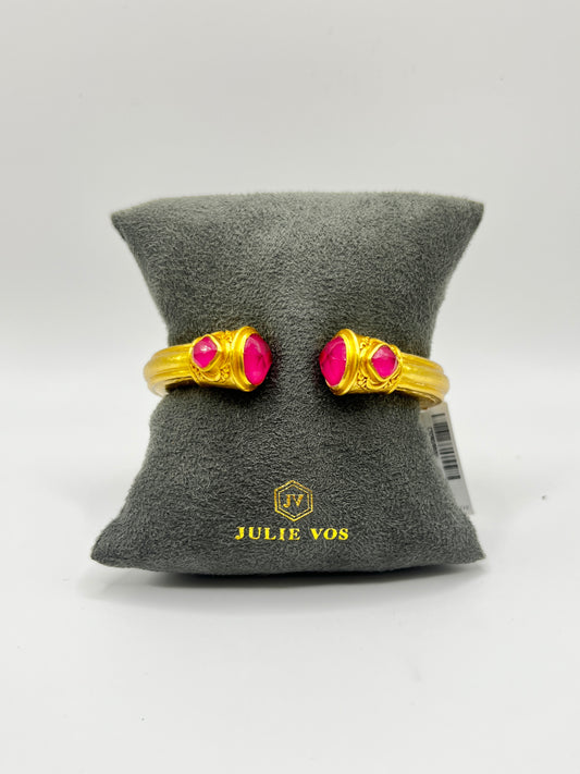 Julie Vos Astor Demi Cuff- Iridescent Raspberry