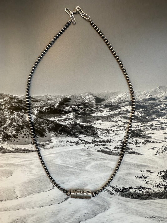 Ridge Runner Sterling Pearl Necklace