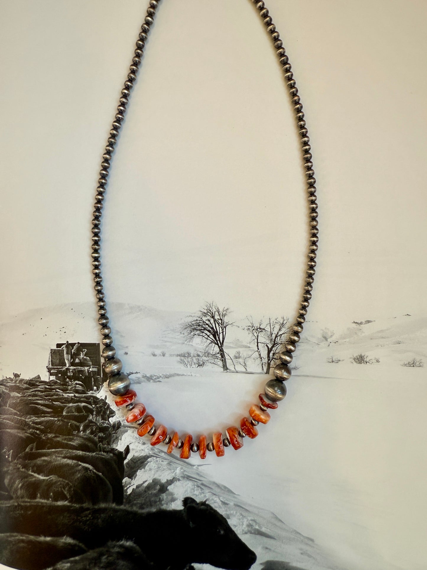 Campfire Dreams Sterling Pearl necklace