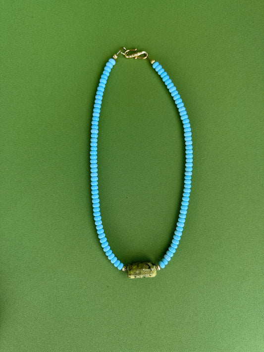 Turquoise and Green necklace