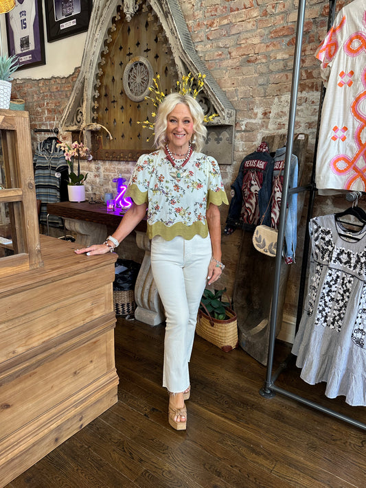 Green Wave Blouse