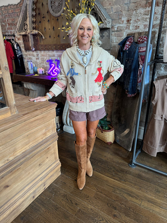 Square Dance Sweater