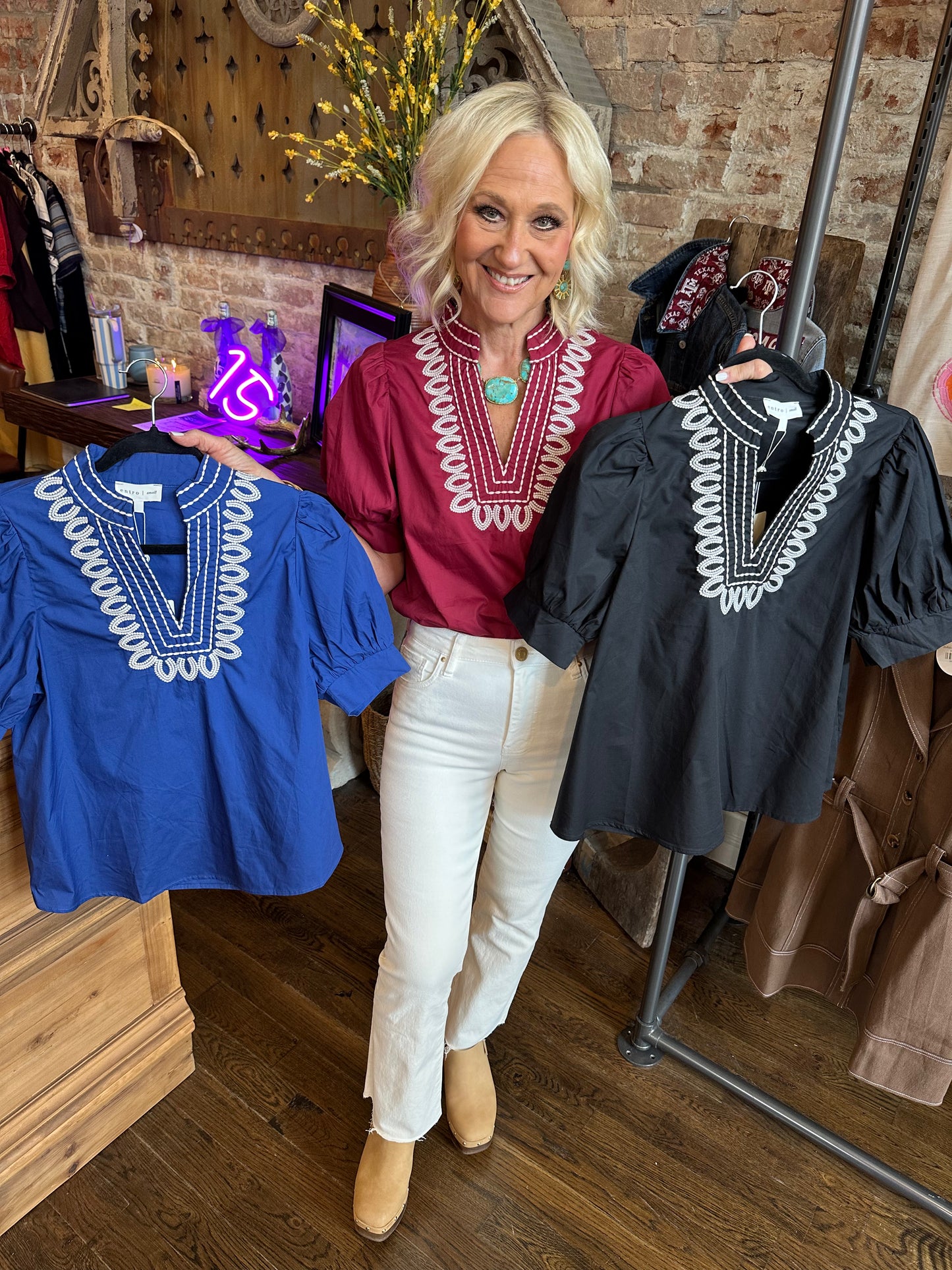 Legacy Blouse- Indigo Blue