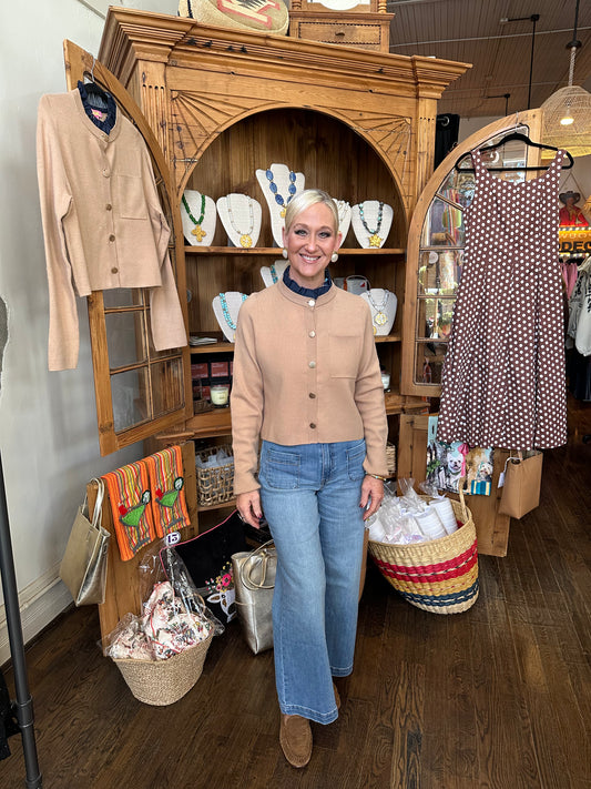 Ruffle Trim Cardigan