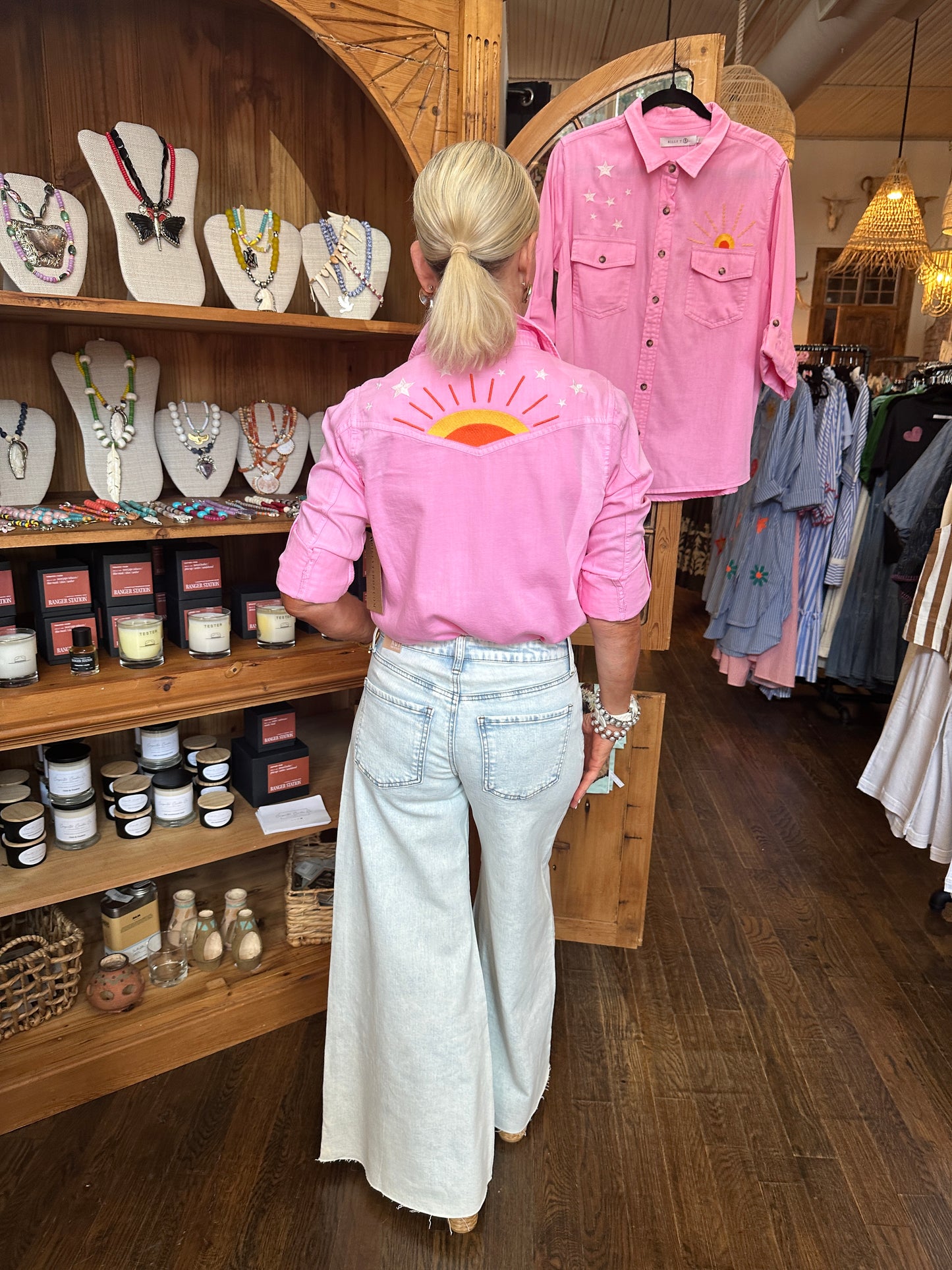 Billy T Hello Sunshine Shirt- Perfect Pink