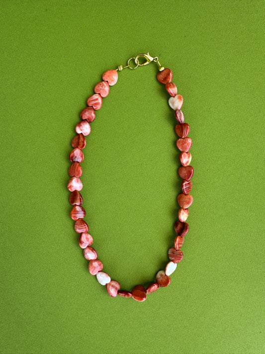 Spiny Oyster Heart Necklace