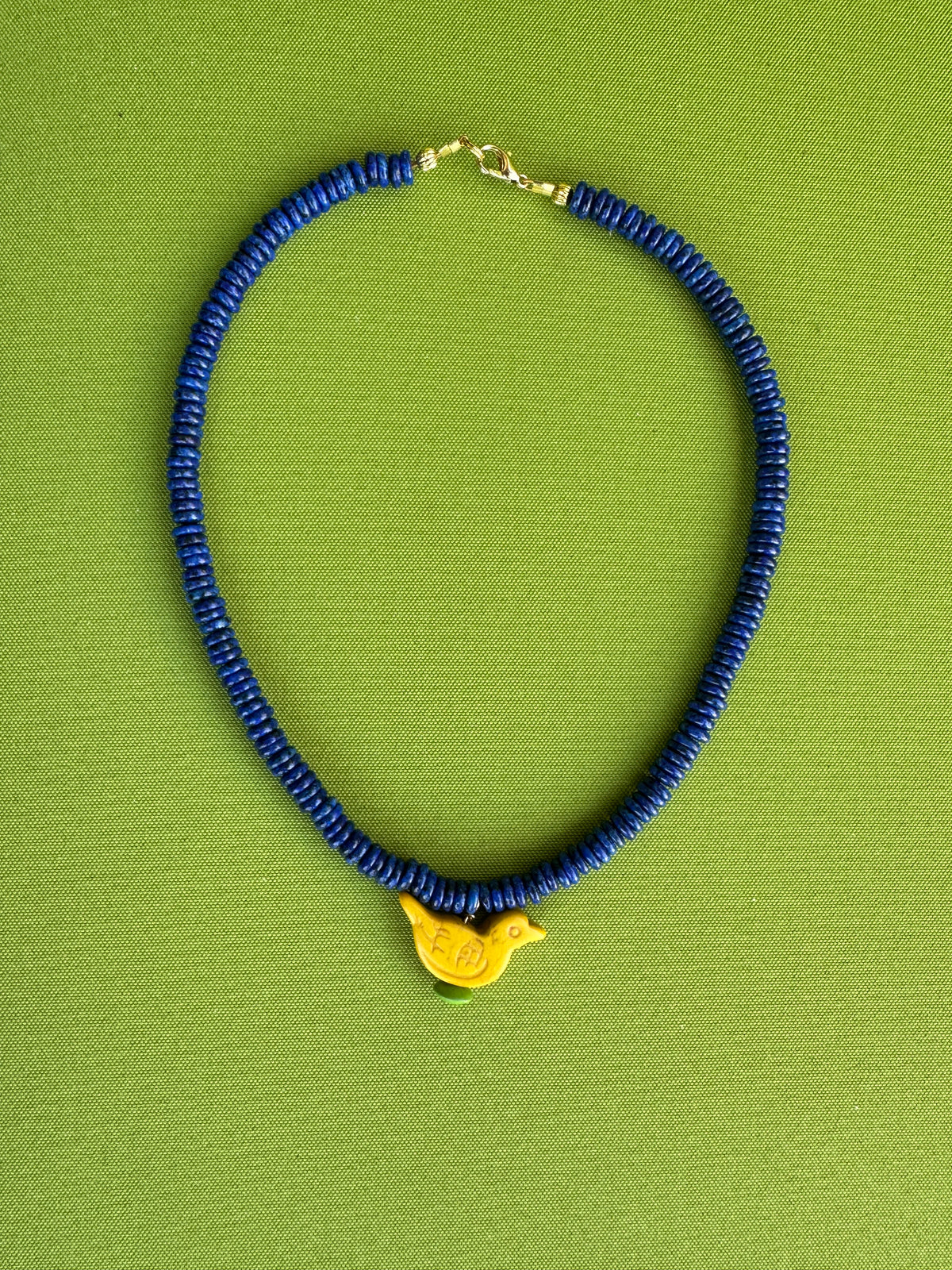 yellow bird necklace