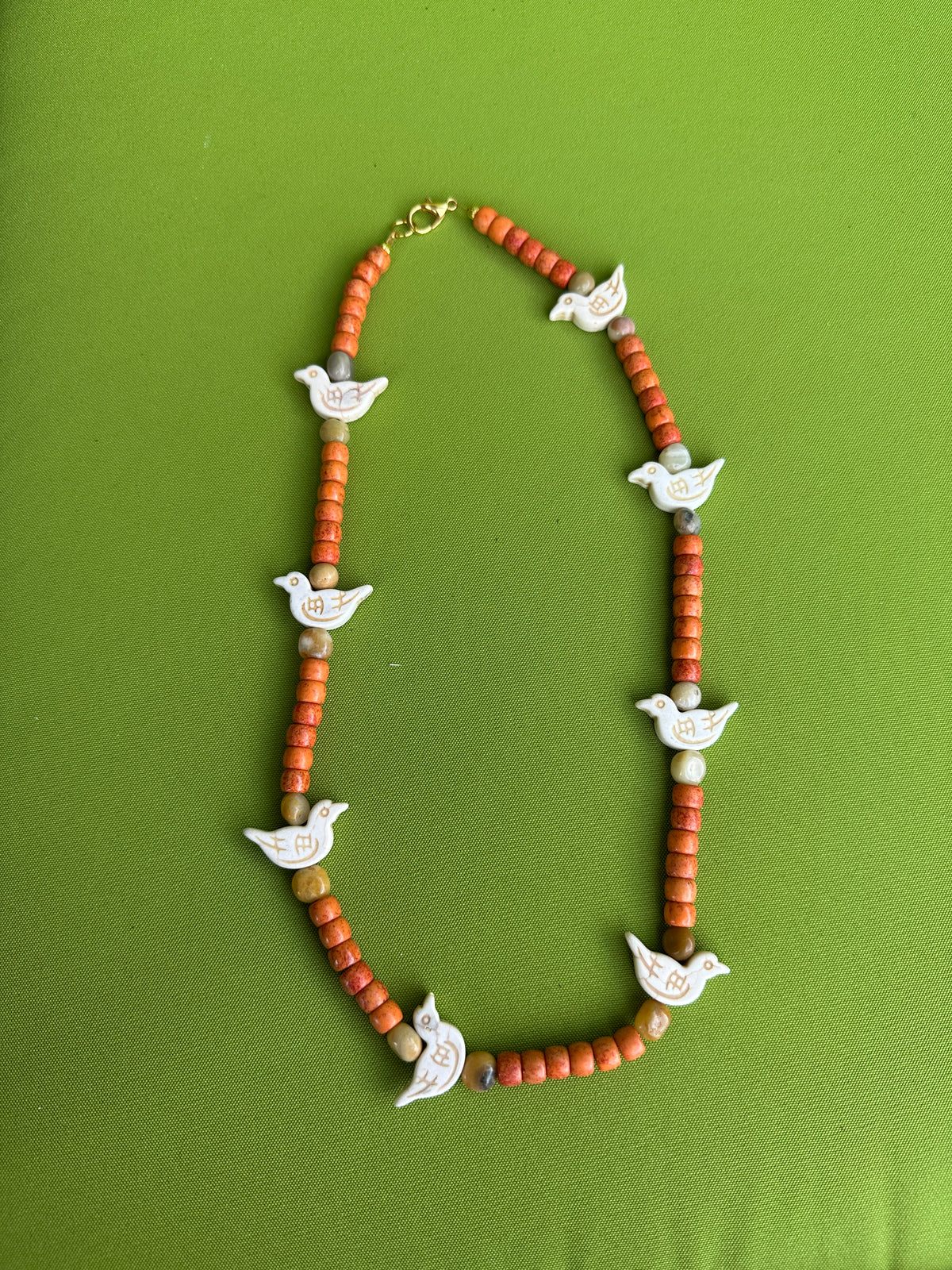 orange dove necklace