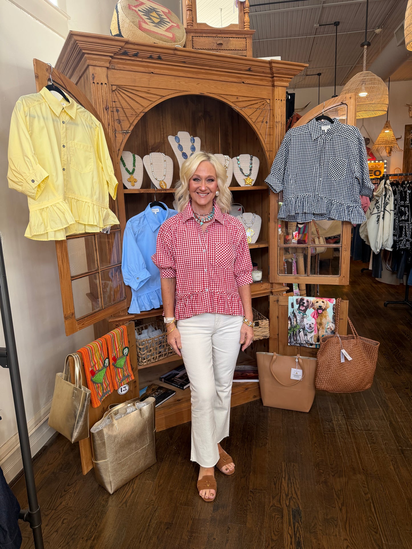 Pastel Swing Blouse- Chambray