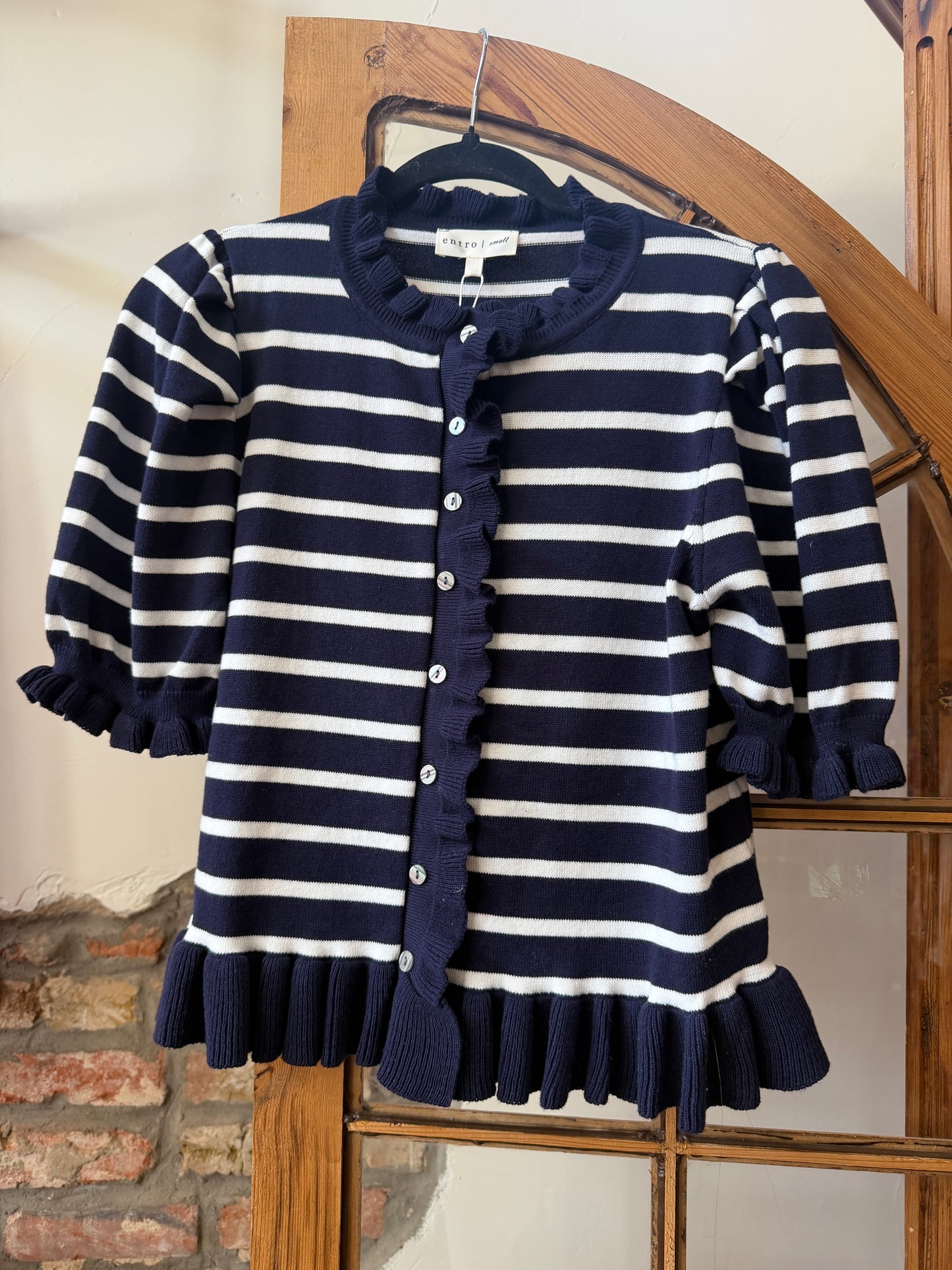 Navy Stripe cardigan