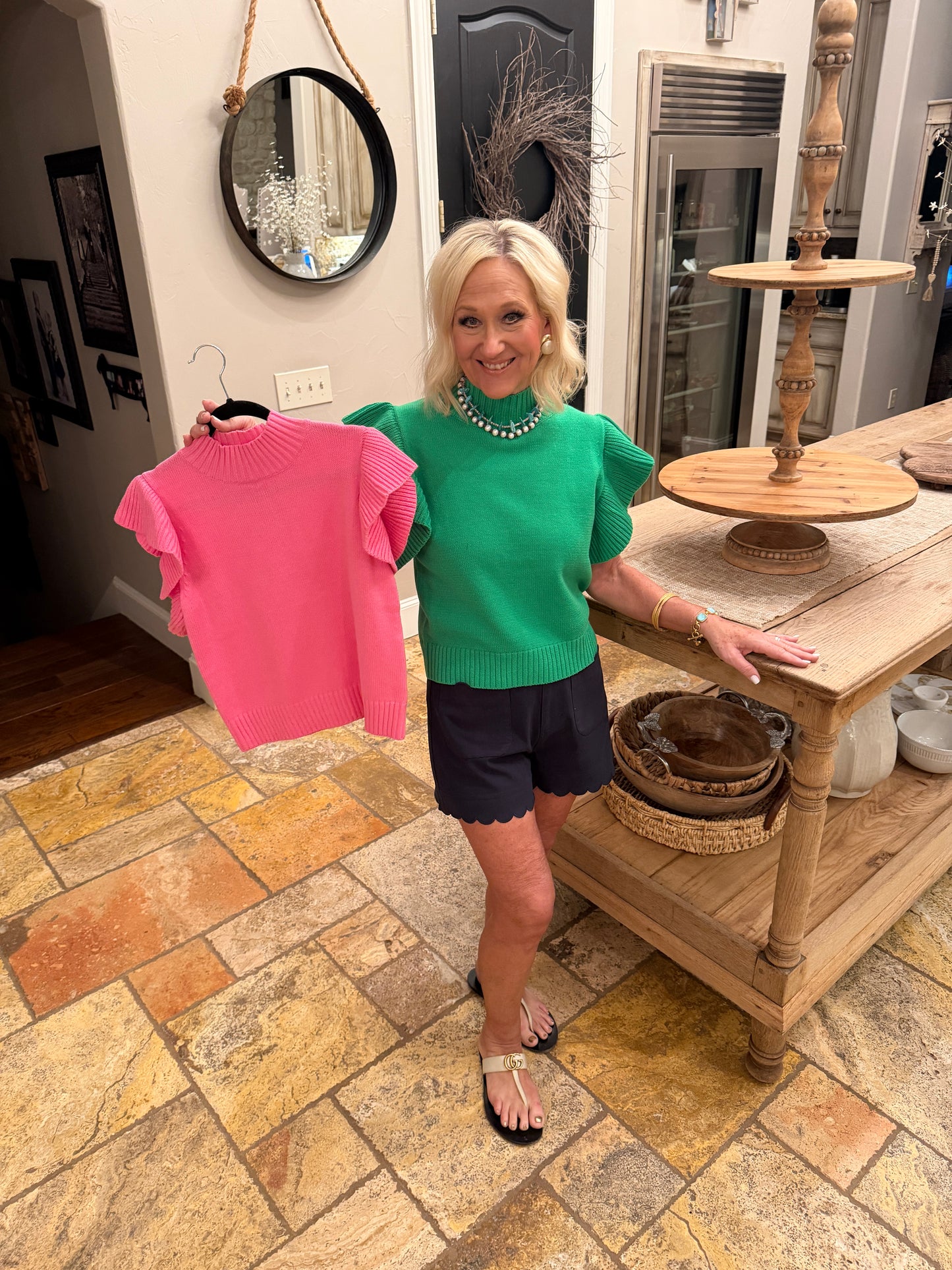 All Frills top Light Pink