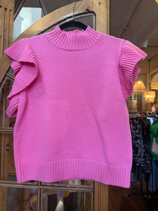 All Frills top Light Pink