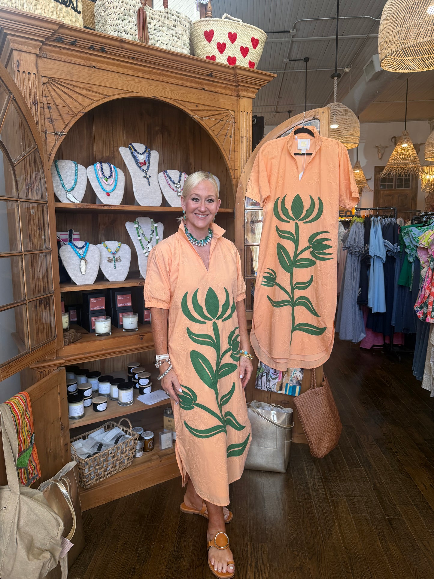 Emily McCarthy Peach Chi dress