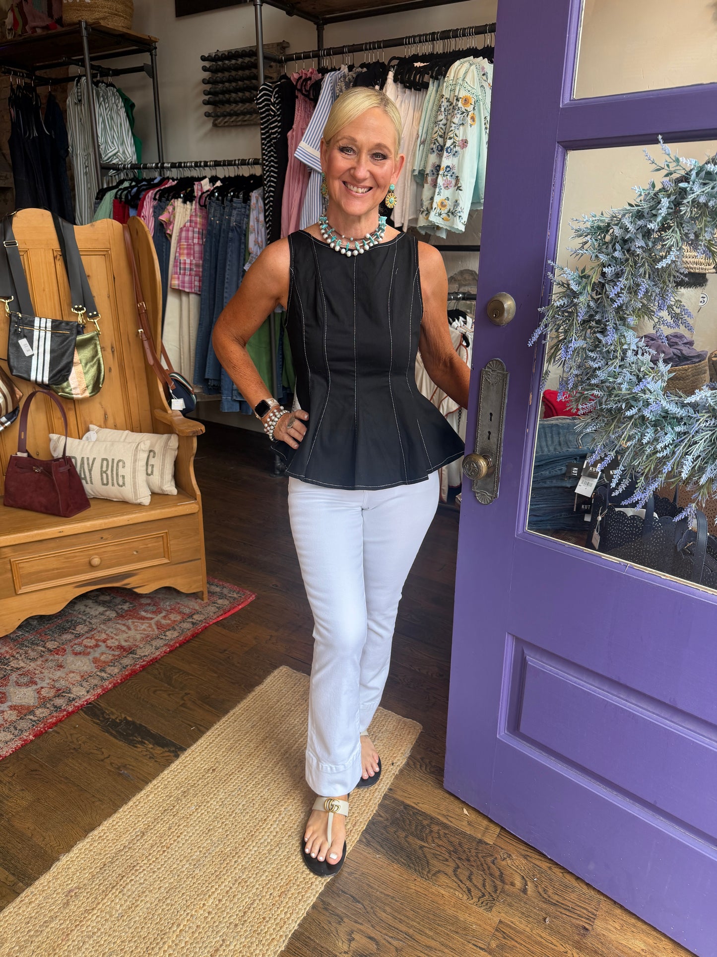 Milan Top in Black