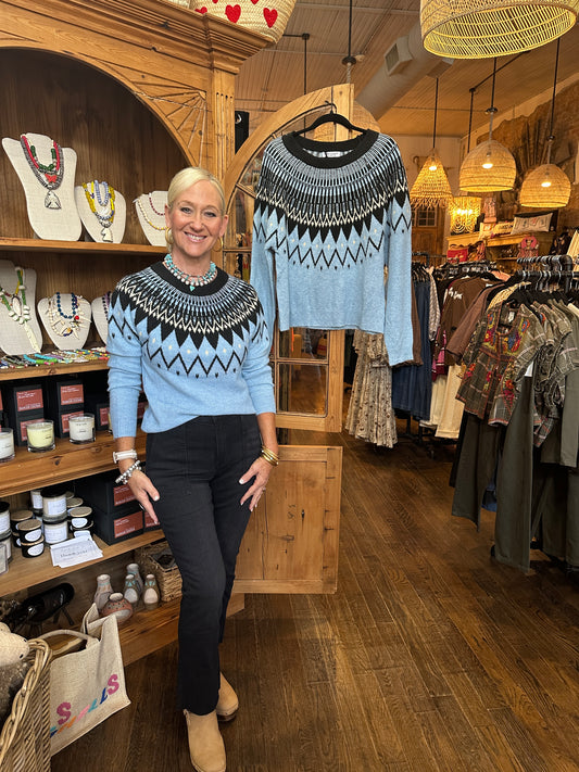 delvine blue mist sweater