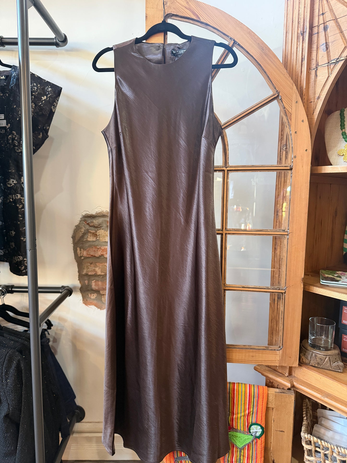 Velvet heart Satin Walnut Dress