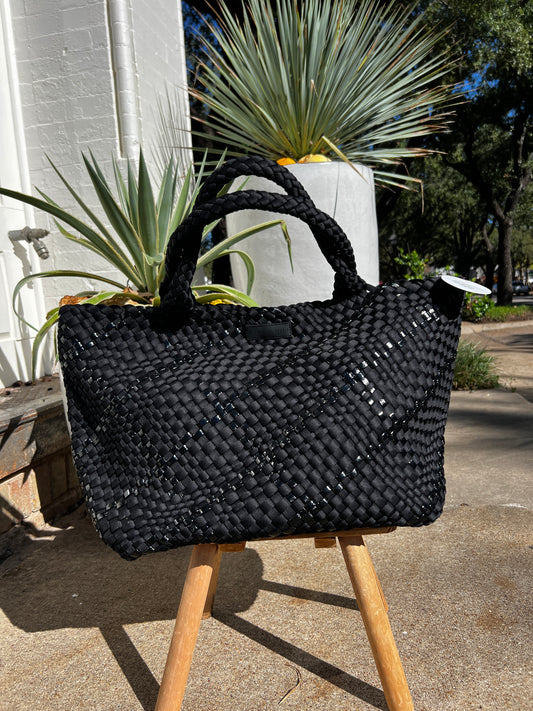Parker and Hyde Jet Black  Oversized Tote