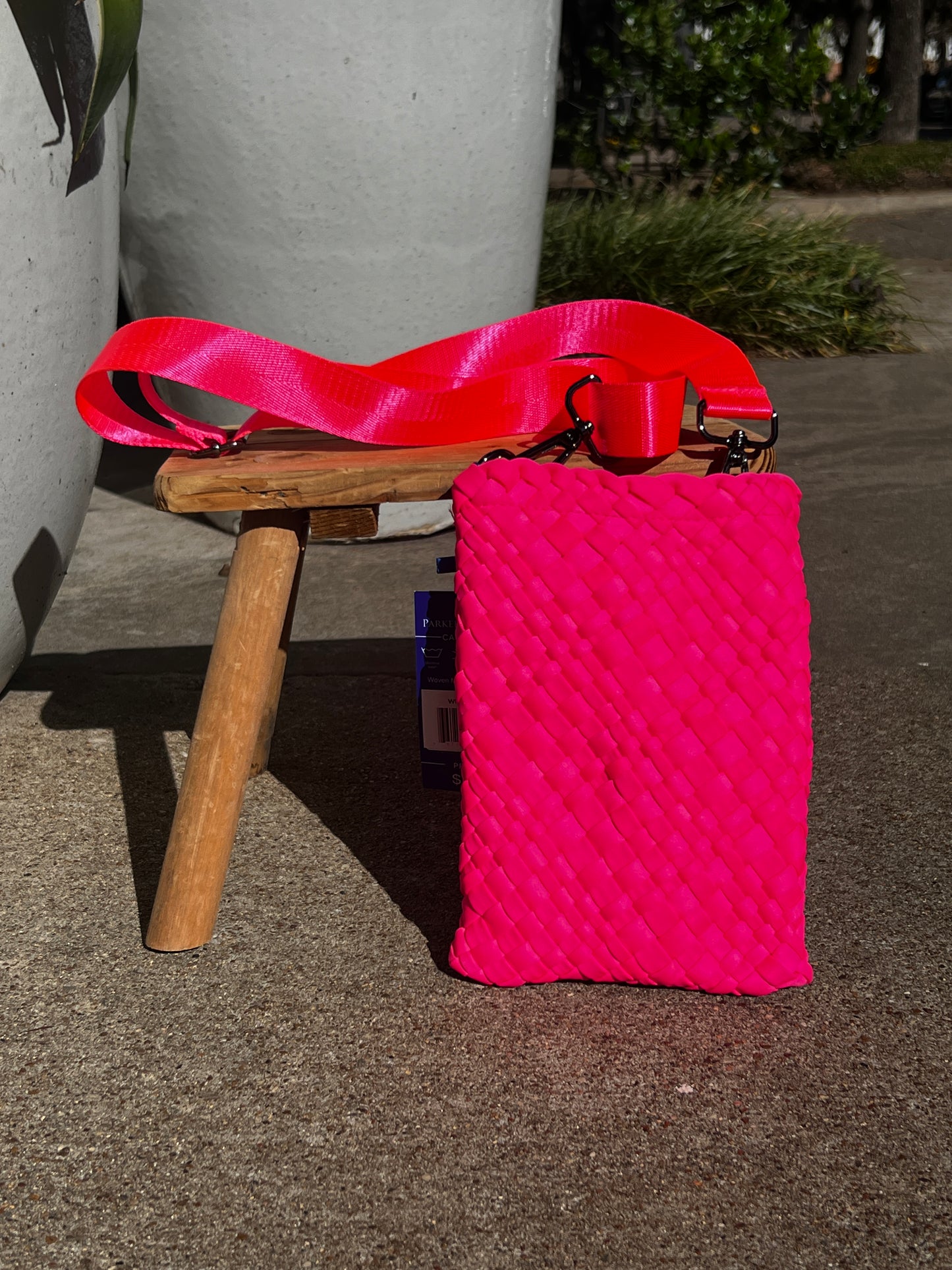 Parker and Hyde Bubblegum Woven Mini Messenger