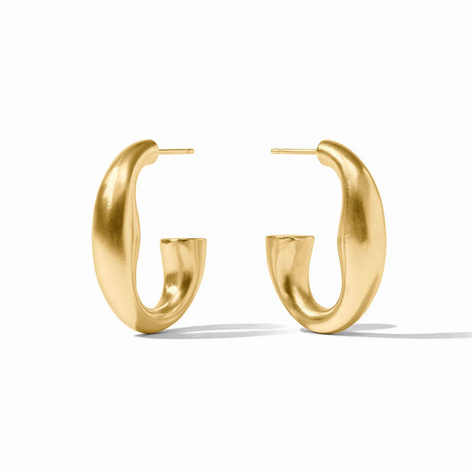 Julie Vos Laguna Hoop- medium gold