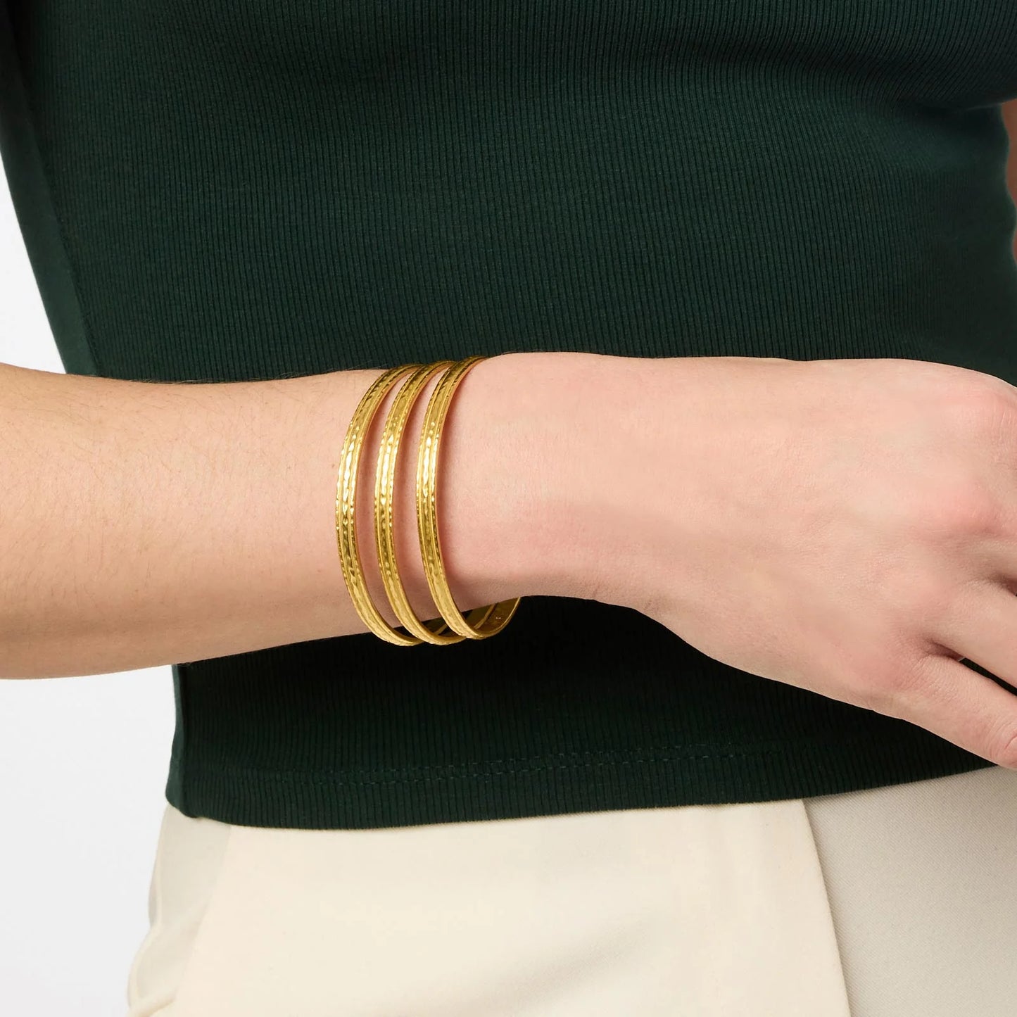 Julie Vos Madison Bangle- Gold