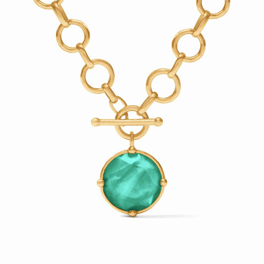 Julie Vos Honeybee Demi Necklace- Iridescent Emerald Green