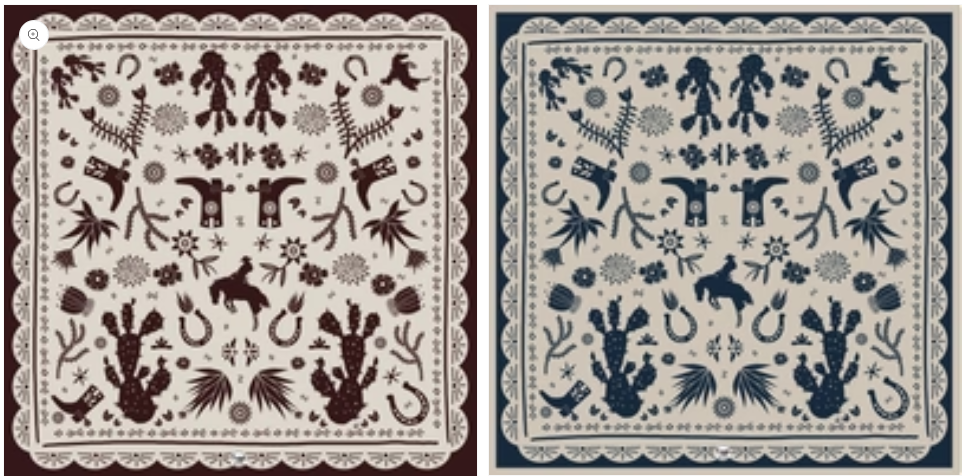 down south doily bandana fringe scarf
