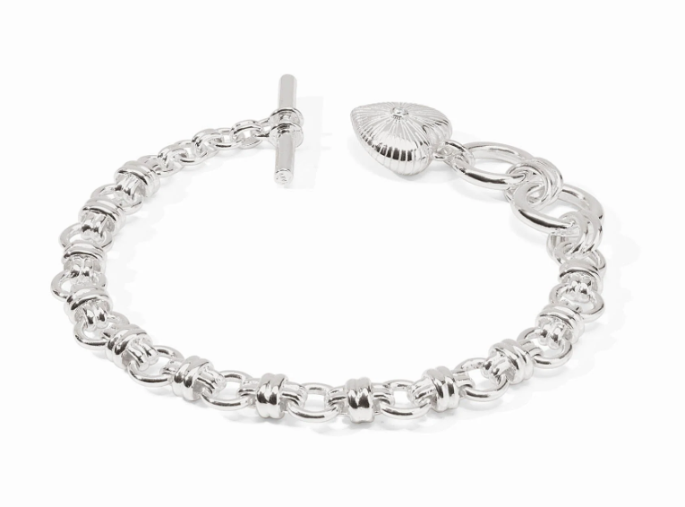 Julie Vos Esme Heart Bracelet- Cubic Zirconia silver