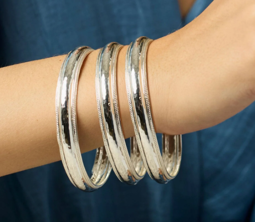 Julie vos Cannes bangle-silver