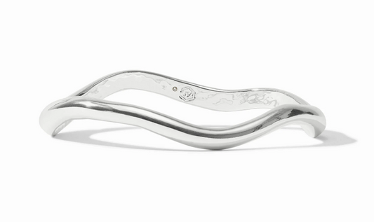 Julie Vos Wave Bangle- Silver