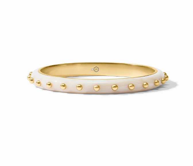 Julie Vos Colette Bangle- Alabaster