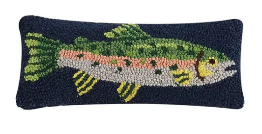 trout hook pillow