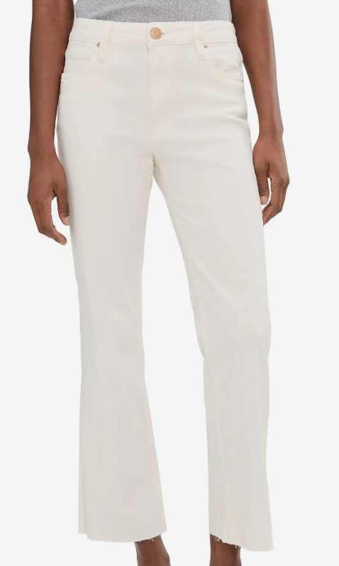 Kut From the Kloth- The "Kelsey" High Rise Ankle Jeans- Ecru