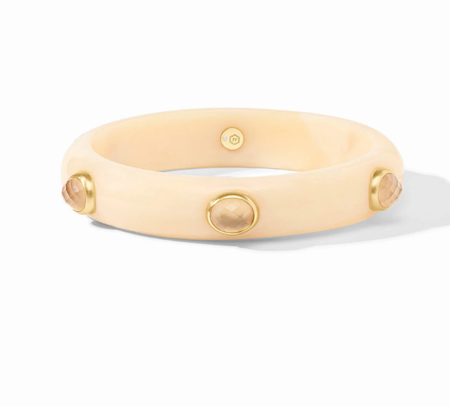 Julie Vos Carnaby Stone Bangle- Ivory
