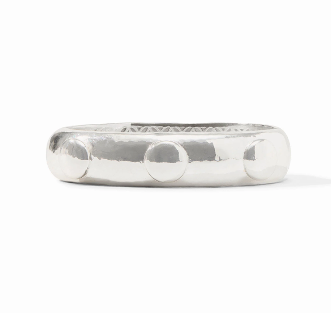 Julie Vos Solara Hinge Bangle- Silver